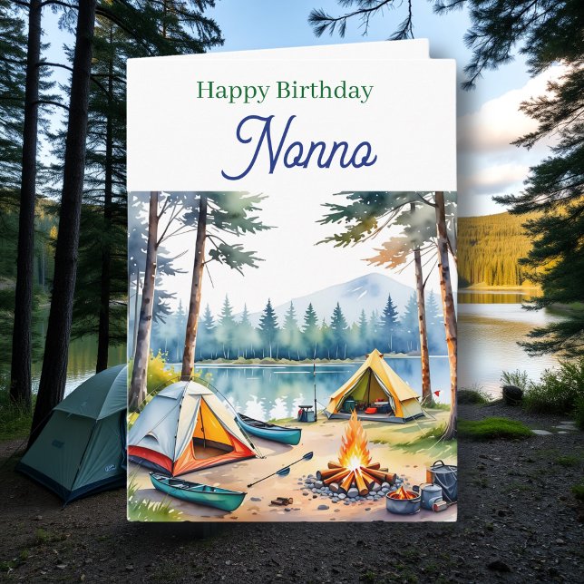 Happy Birthday Nonno | Campsite Poem Card (Creator Uploaded)
