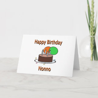 Happy Birthday Nonno Italian Grandpa Birthday Desi Card