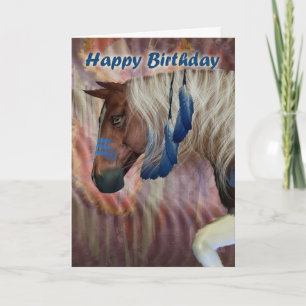 Happy Birthday North American Horse Card