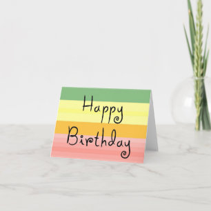 happy birthday notecard