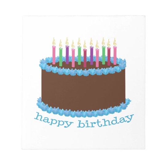 Happy Birthday Notepad | Zazzle.co.uk