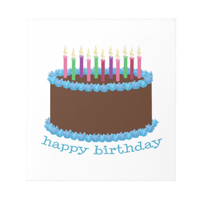 Happy Birthday Notepad (Front)