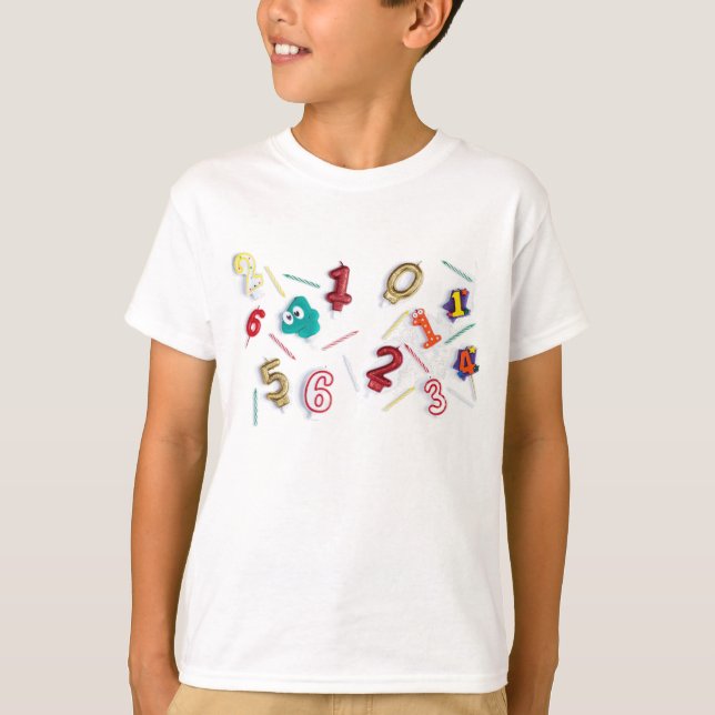 happy birthday number T-Shirt (Front)