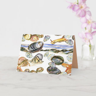 Happy Birthday Ocean Tide Pool Sea Creatures Card
