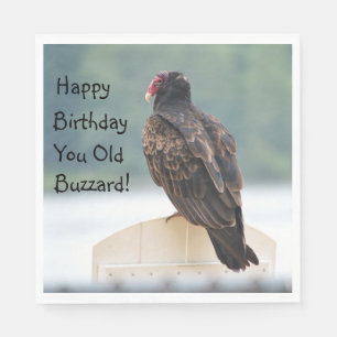 Happy Birthday Old Buzzard Napkin