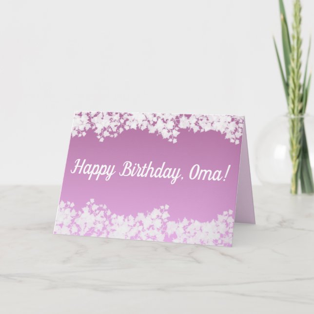 Happy Birthday, Oma! Card (Front)