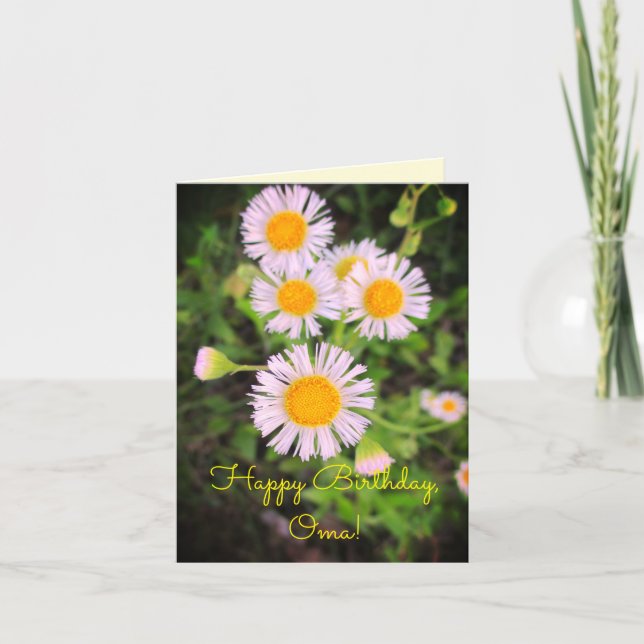 Happy Birthday, Oma! Have a Beautiful Day! Card (Front)