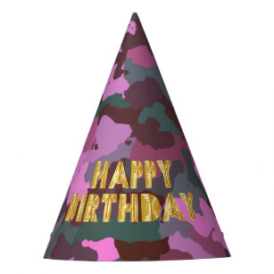 Pink Camo Birthday Party Supplies Zazzle Co Uk