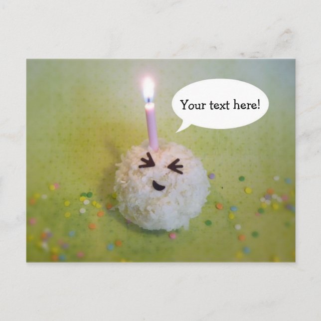 Happy Birthday Onigiri - Customisable Postcard (Front)