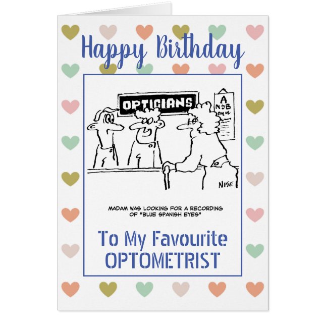 Happy Birthday Optometrist (Front)