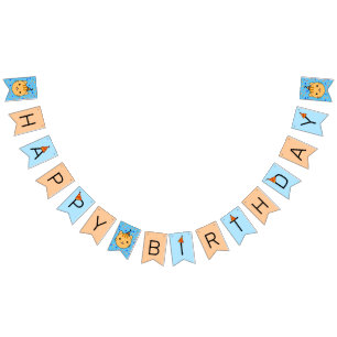 Happy Birthday Orange Cat Bunting