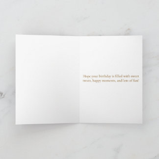 Happy Birthday Orange Cat Cake Balloons Greeting C Card