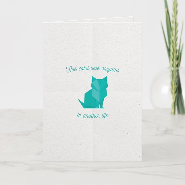 Happy Birthday | Origami Thank You Card (Front)