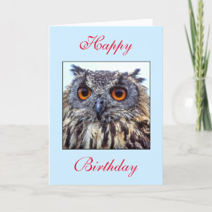 Happy Birthday Owl Card