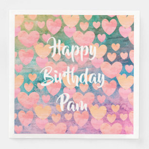 Happy Birthday #Pam party napkins by DAL