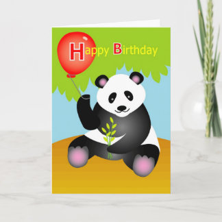 Happy Birthday Panda Card