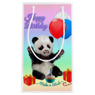 HAPPY BIRTHDAY PANDA SMALL GIFT BAG