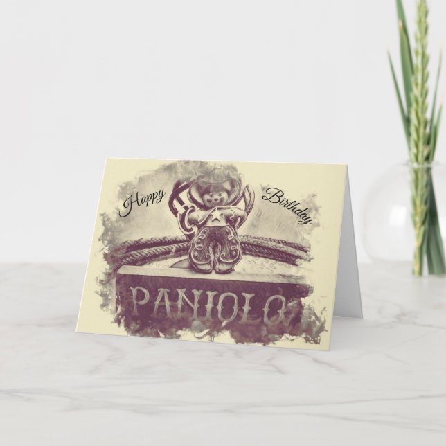 Happy Birthday Paniolo Card (Front)
