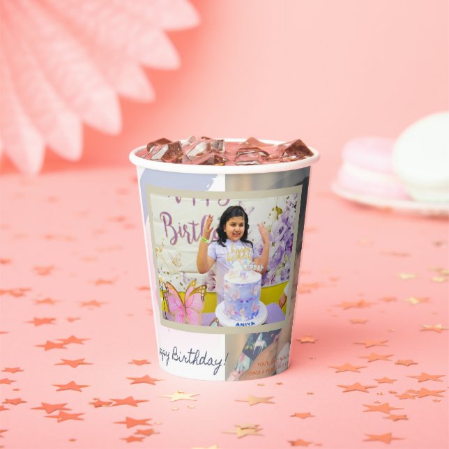 Happy birthday  paper cups (Insitu)