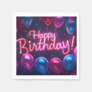 Happy Birthday Paper Napkin