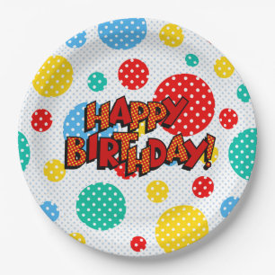 Happy Birthday Paper Plate
