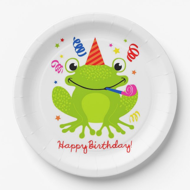 Happy Birthday Paper Plate (Front)