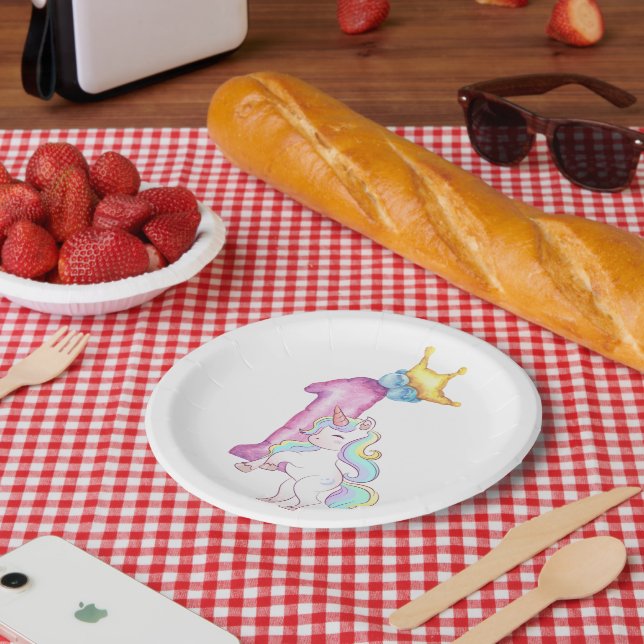 happy birthday paper plate (Picnic)