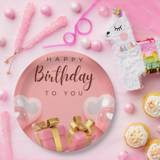 Happy Birthday Paper Plate (Party)