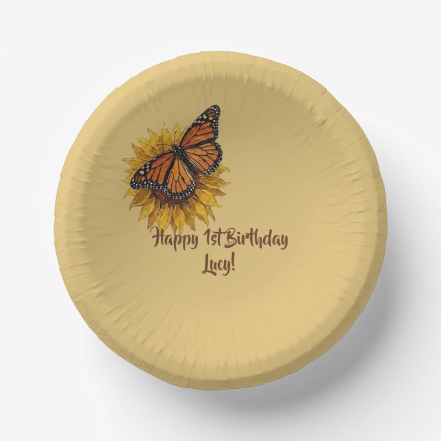 Happy Birthday Paper Plate (Front)