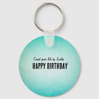 Happy Birthday Paper Plate Design Key Ring