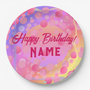 Happy Birthday Paper Plates HAMbyWG