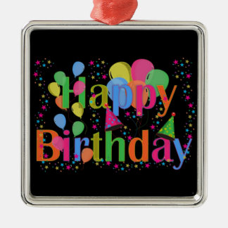 Happy Birthday Party Balloons Metal Tree Decoration