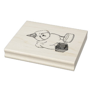 Happy Birthday Party Bichon Frise Dog - Cute Rubber Stamp
