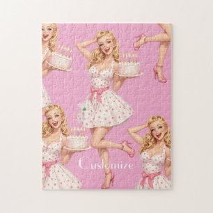 Happy Birthday Party Girl Thunder_Cove Jigsaw Puzzle