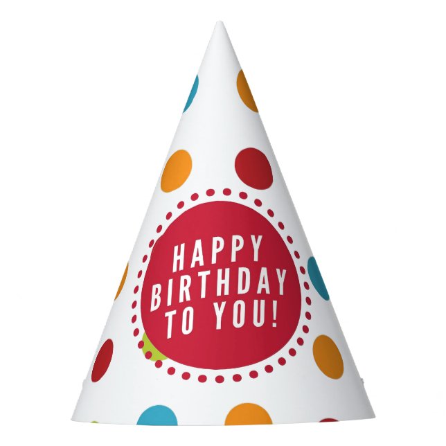HAPPY BIRTHDAY PARTY HAT (Front)