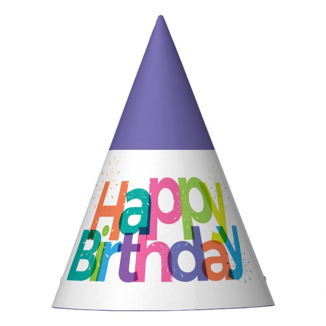 Happy Birthday Party Hat (Front)