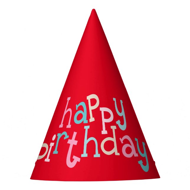 Happy Birthday Party Hat (Front)