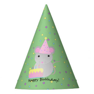 Happy Birthday Party Mouse Party Hat