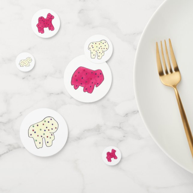 Happy Birthday Party Pink Circus Animal Crackers Confetti (Group)