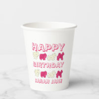 Happy Birthday Party Pink Circus Animal Crackers