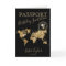 Happy Birthday Passport Map Any Age
