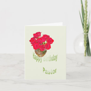 Happy Birthday Pastor Card
