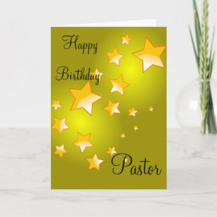 Happy Birthday Pastor Card