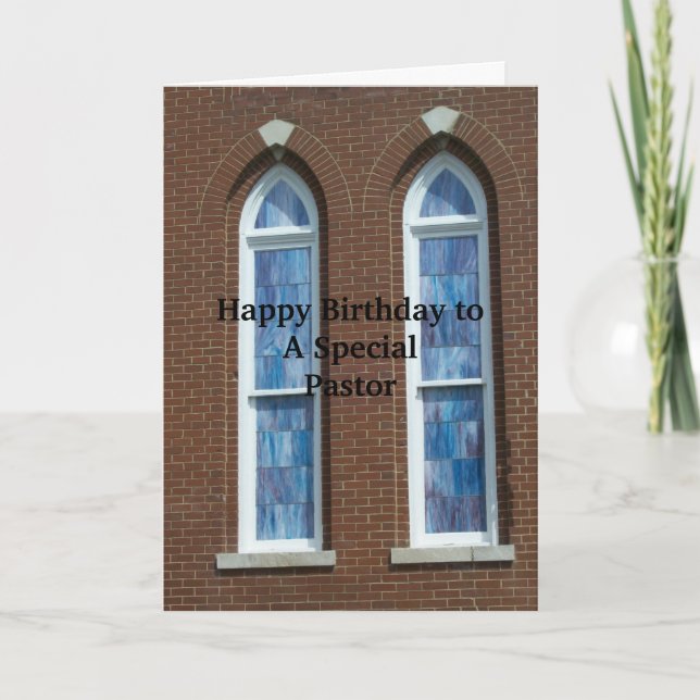 Happy Birthday PASTOR - SG Card (Front)