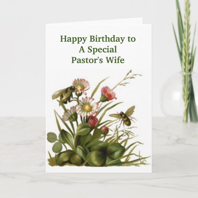 Happy Birthday PASTOR's Wife- AB Card (Front)