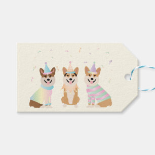 Happy Birthday Pembroke Welsh Corgi Dogs Gift Tags