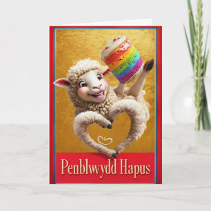 Happy Birthday Penblwydd Hapus  Card