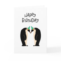 Happy Birthday Penguin card