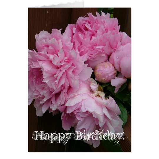 Happy Birthday Peony Card