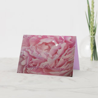 Happy Birthday Peony card